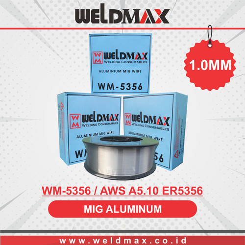 KAWAT LAS MIG ARGON ALUMINUM AWS A5.10 ER5356 (WM-5356) 1.0MM WELDMAX