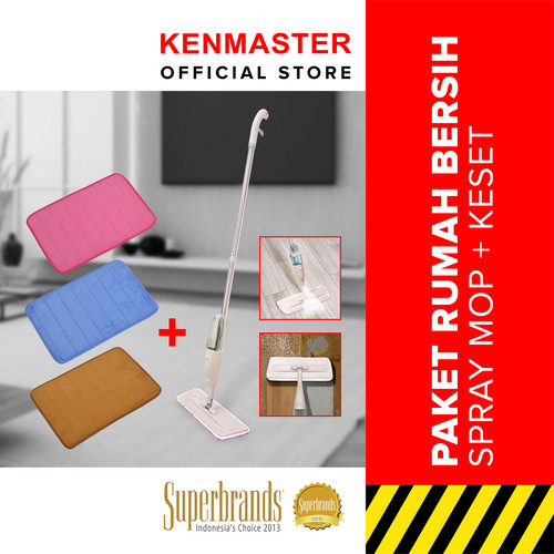 PAKET HEMAT - MOP Pel Lantai Spray TN-07 350ML + Keset Anti Slip 40X60