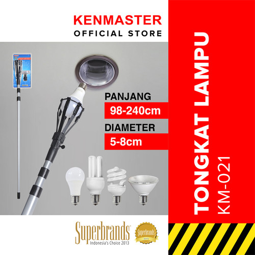 Kenmaster Tongkat Lampu KM-021 - 8 Jari / 2.4 Meter - TONG021