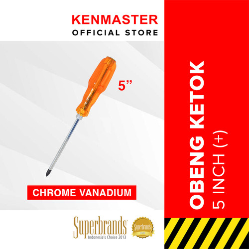 Kenmaster Obeng Ketok Crystal CRV 5 Inc (+) - 1 PCS