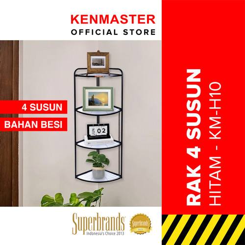 Kenmaster Rak 4 Susun Serbaguna KM-H10 + FACE SHIELD /Foldable Storage