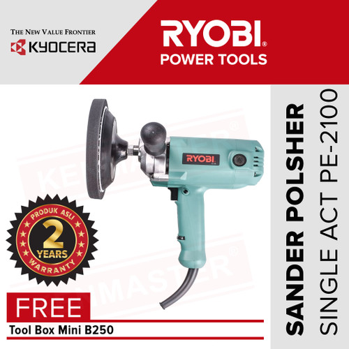 Ryobi Sander Polisher PE-2100 Mesin Amplas FREE Tool Box + FaceShield