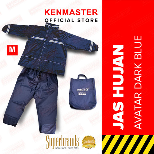 Jas Hujan Set - Jaket Celana AVATAR Dark Blue - Ukuran M