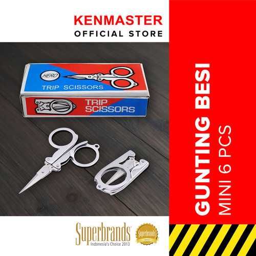 Kenmaster Gunting Besi Lipat 8cm (H800) Isi- 6 Pcs