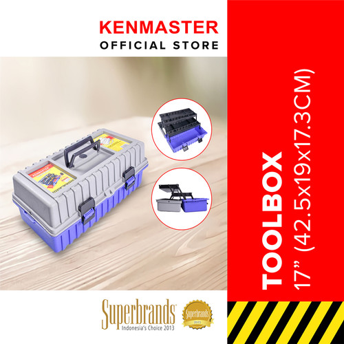 Kenmaster Tool Box Plastik 17 In - Kotak Perkakas