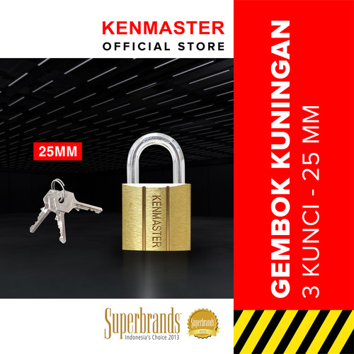 Kenmaster Gembok Kuningan V140 25mm