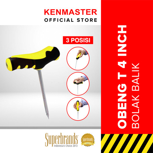 Kenmaster Obeng (T Sok) 4 In - Yellow Black