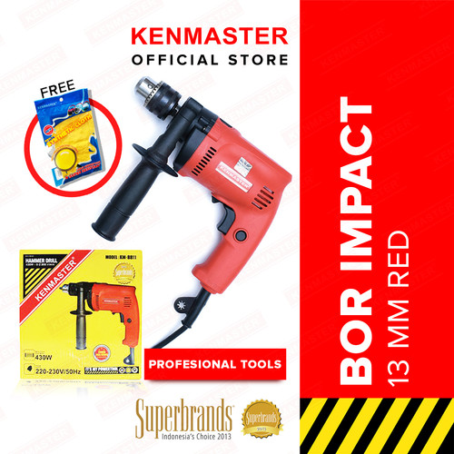 Kenmaster Bor Impact 13MM KM-8811 - Merah