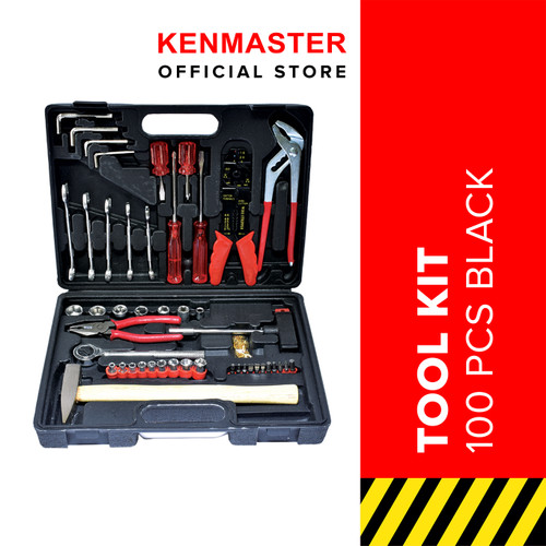 BEST SELLER!! Kenmaster Tool Kit Black 100 pc N2