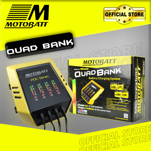 Charger Motobatt Quad Bank - 12V – 2Ah