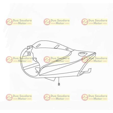 Cover Lampu Depan Viar Karya Bit 100 cc Cover Handle Fr 2014 ke Bawah