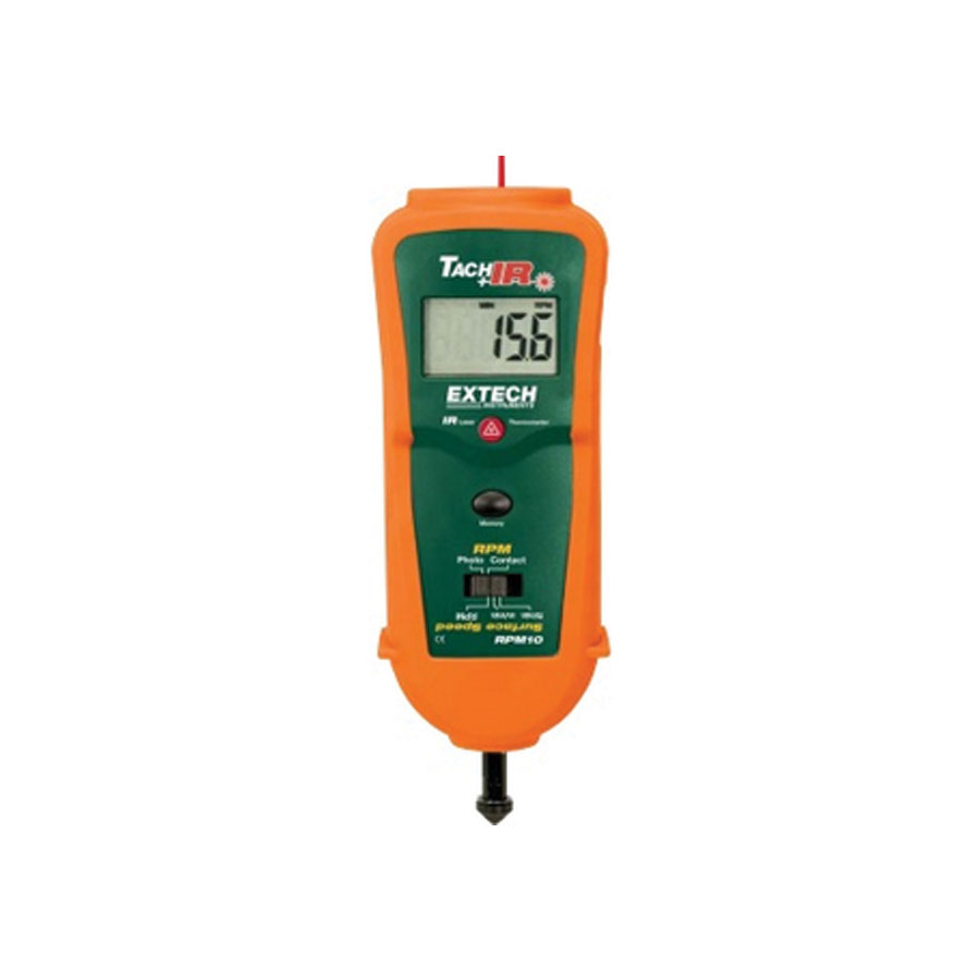 EXTECH TACHOMETER/IR RPM10-NIST