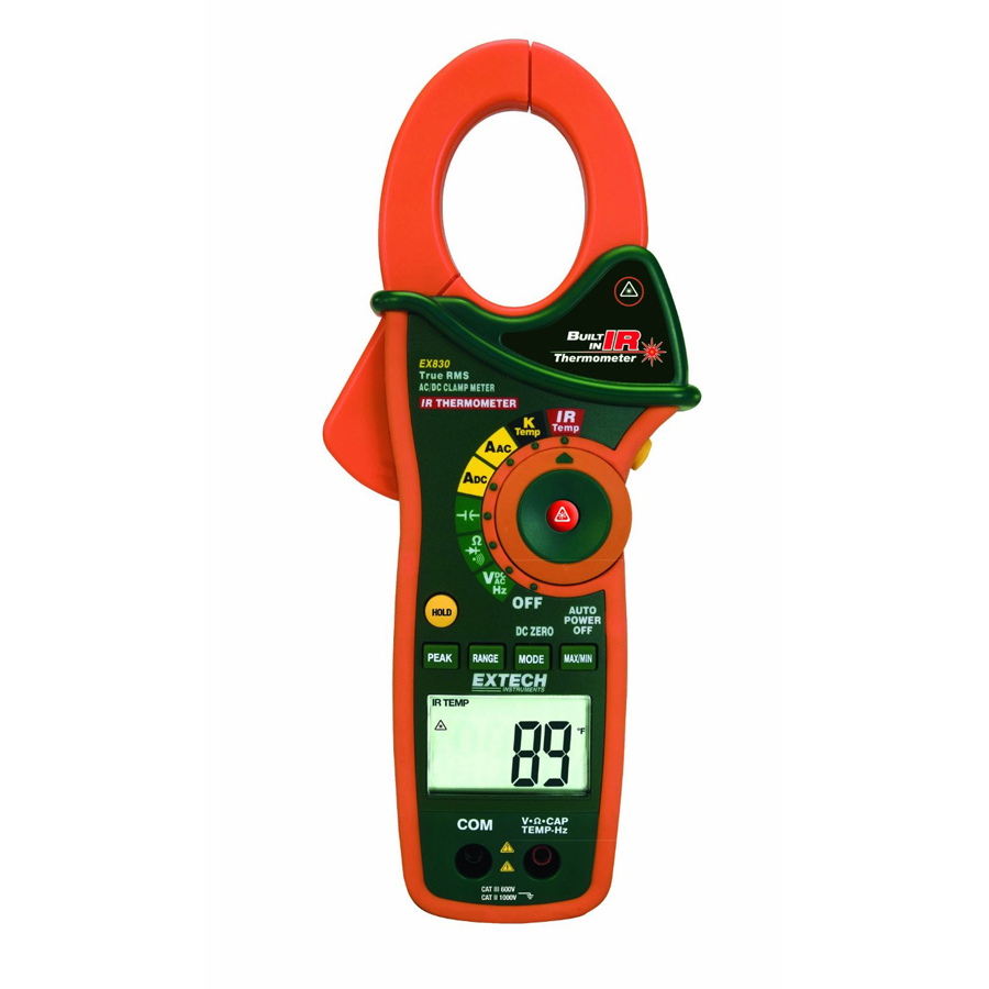 EXTECH CLAMP METER TRMS AC/DC 1000A EX830