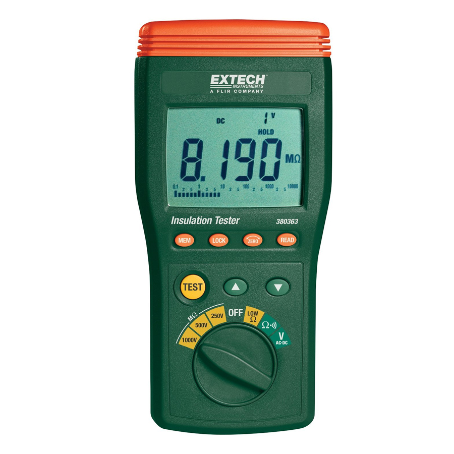 EXTECH INSULATION TESTER 1KV 10G OHM 380363