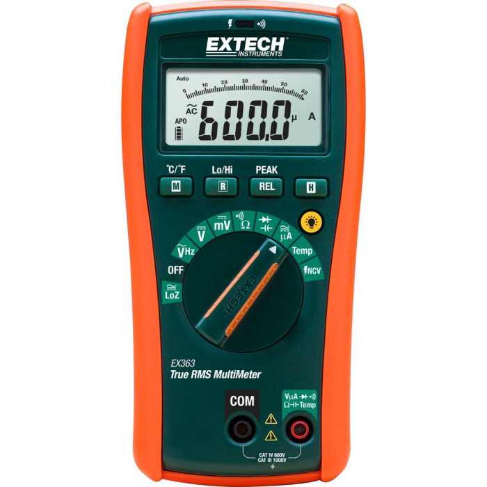 EXTECH MULTIMETER TRMS CAT IV W/NCV EX363