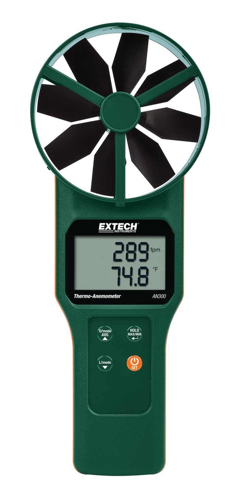 EXTECH ANEMO/PSYCHROMETER+CO2 CFM/CMM AN320