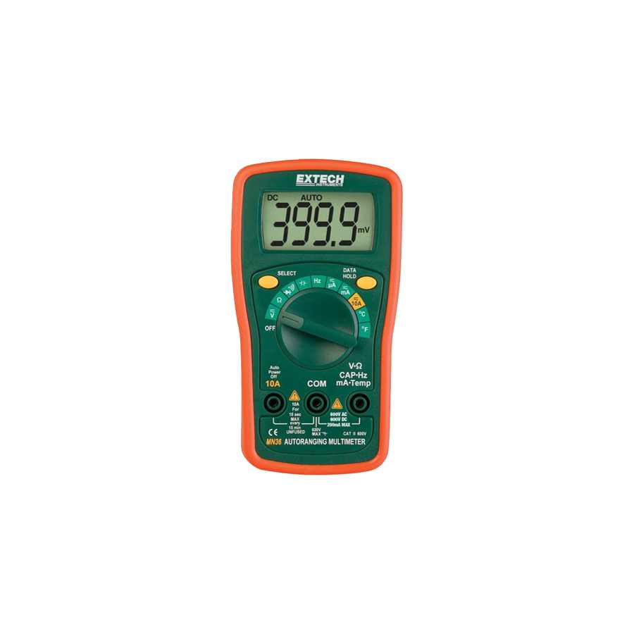 EXTECH MULTIMETERS DMM 600V MN36