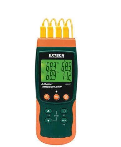 EXTECH THERMOMETER LOGGER 4CHANNEL SDL200-NIST