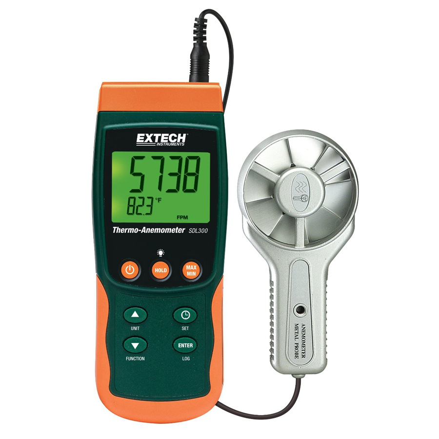 EXTECH THERMO ANEMOMETER METAL VANE SDL300-NIST