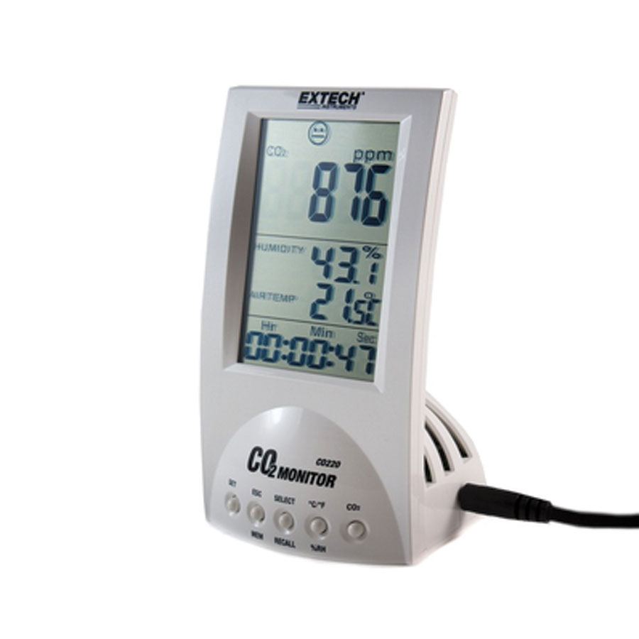 EXTECH CO2 METER DESKTOP AIR QUALITY C0220