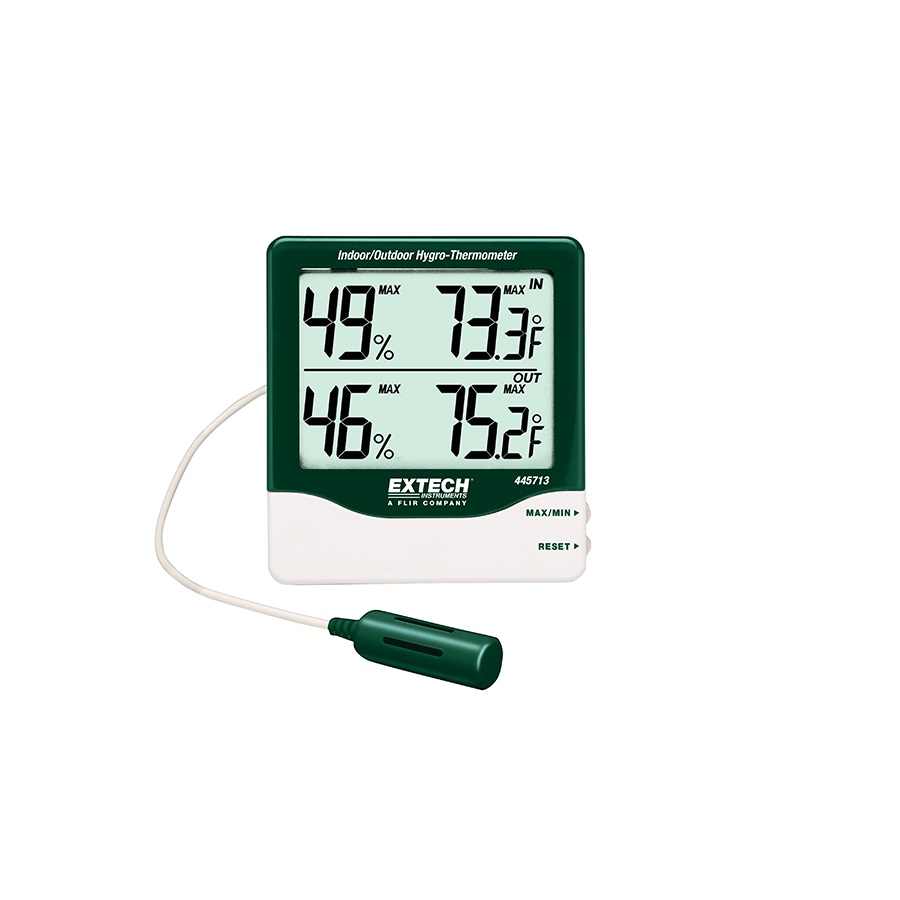 EXTECH HYGROTHERMOMETER IN/OUTDOOR 445713