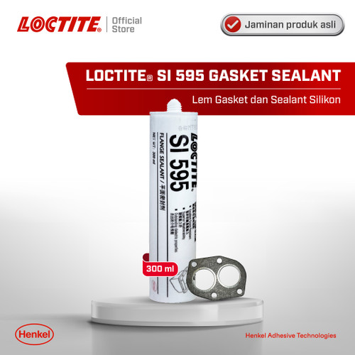 Henkel LOCTITE SI 595 Silicone Gasket Sealant Lem Silikon Bening 300ml