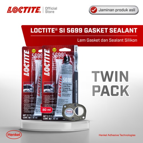 Henkel LOCTITE SI 5699 Gasket Sealant Lem Paking/Gasket Twin Pack