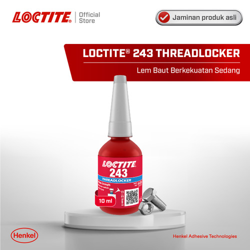 Henkel LOCTITE 243 THREADLOCKER Lem Baut 10 ml