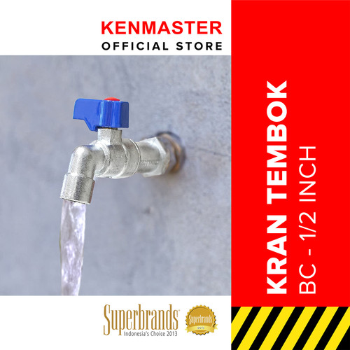 Kenmaster Kran Tembok BC 1/2 IN Biru - KRTB030