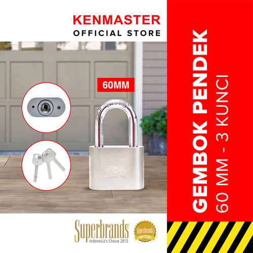 Xander Gembok 60mm Pendek 3Key