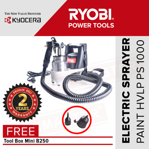 Ryobi Paint Sprayer PS-1000 Alat Semprot Cat Otomatis FREE ToolBoxB250