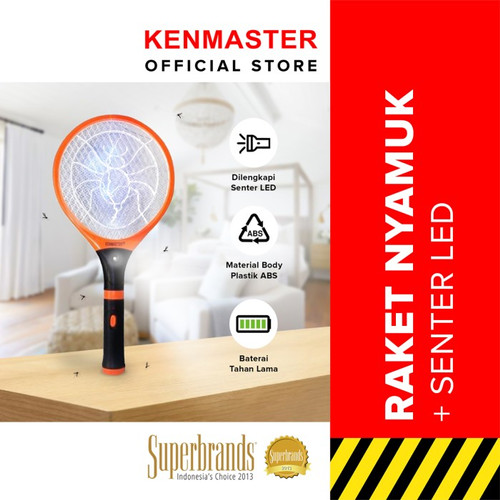 Kenmaster Raket Nyamuk + Senter LED - KM 559