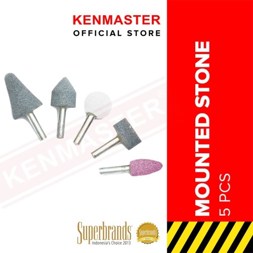 Kenmaster Mounted Stone - Batu Gerinda Set of 5 Pcs