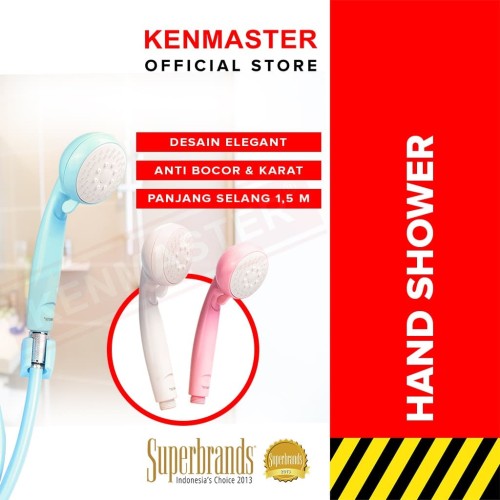 Kenmaster Hand Shower C.2023 A 307 Bls (Putih,Pink,Biru)