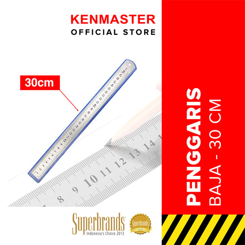 Kenmaster Penggaris Baja 30Cm