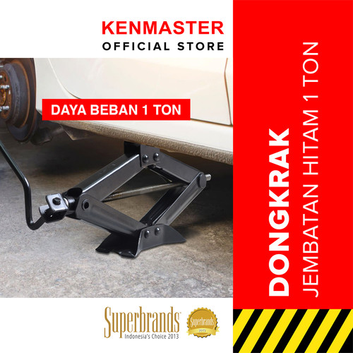 Kenmaster Dongkrak Jembatan 1 Ton Hitam