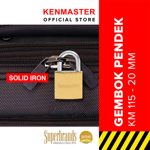 Kenmaster Gembok Pendek KM 115 - 20 MM (IRON)