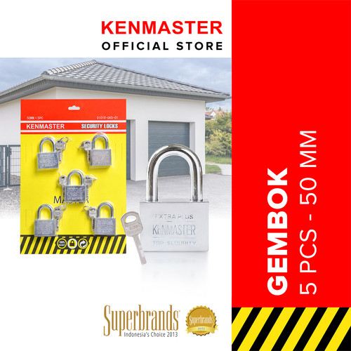 Kenmaster Gembok Master Key 50MM - 5 Buah