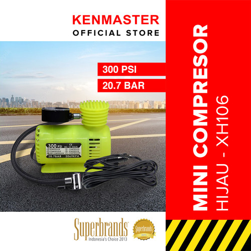 Kenmaster Mini Air Compresor XH-106 Hijau