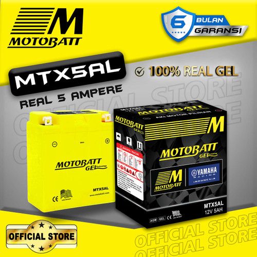 Motobatt Gel MTX5AL - 5Ah (Garansi 6 Bulan)