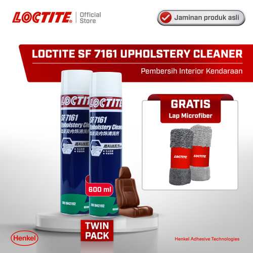 Henkel LOCTITE SF 7161 UPHOLSTERY CLEANER Pembersih Interior Twin Pack