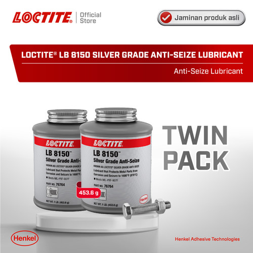 Henkel LOCTITE LB 8150 SILVER ANTISEIZE Abu-Abu 453,6 gram Twin Pack