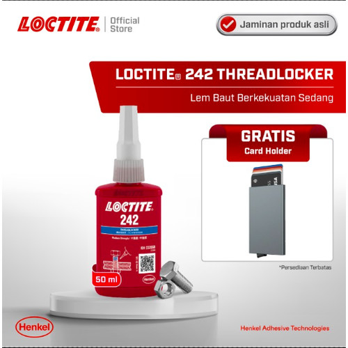 Henkel LOCTITE 242 Threadlocker Lem Baut 50 ml