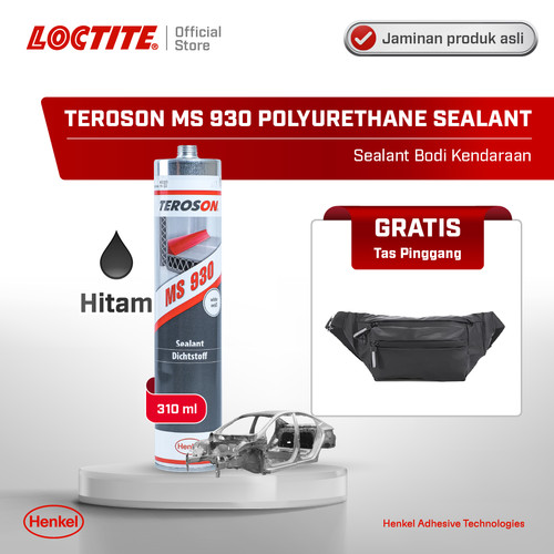 Henkel TEROSON MS 930 Polyurethane Sealant Kaca 310 ml - HITAM