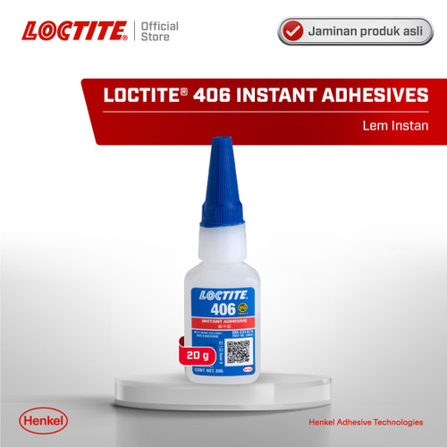 Henkel LOCTITE 406 Instant Adhesive Lem Instan Lem Karet Plastik 20 gr